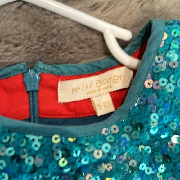 Mini Boden sequin and tulle dress 5-6yr - Picture 5 of 5
